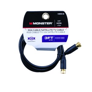 Monster Just Hook It Up 3 ft. Video Coaxial Cable