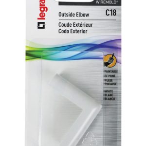 Legrand CordMate Outside Elbow 1 pk