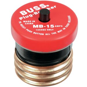 Bussmann 15 amps Plug Fuse 1 pk