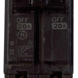 GE Q-Line 20 amps Standard 2-Pole Circuit Breaker