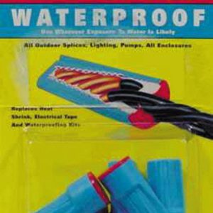 King Innovation Dryconn Copper Wire Waterproof Wire Connector Aqua/Red 5 pk