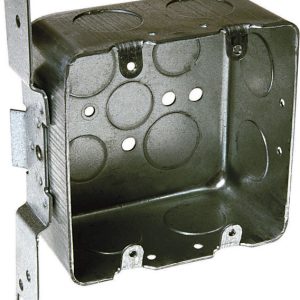 Raco 30-5/16 cu in Square Steel 2 gang Outlet Box Gray