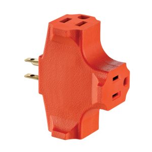 Leviton Polarized 3 outlets Outlet Adapter 1 pk