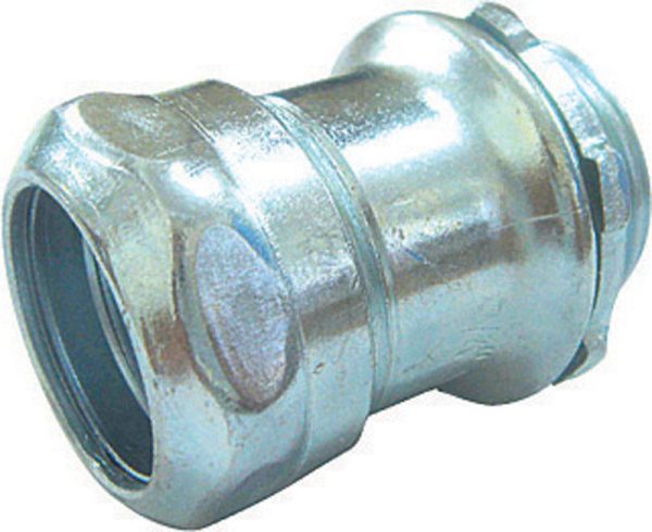 Sigma Engineered Solutions 1/2 in. D Zinc-Plated Steel Compression Connector For Rigid/IMC 1 pk