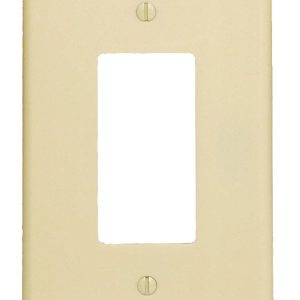 Leviton Ivory 1 gang Plastic GFCI/Rocker Wall Plate 1 pk