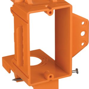 Carlon Rectangle PVC 1 gang Low Voltage Mounting Bracket Orange