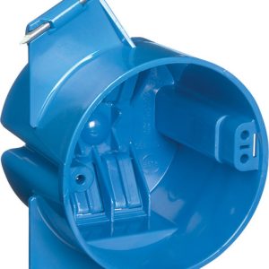 Carlon 18 cu in Round Polycarbonate 1 gang Electrical Ceiling Box Blue