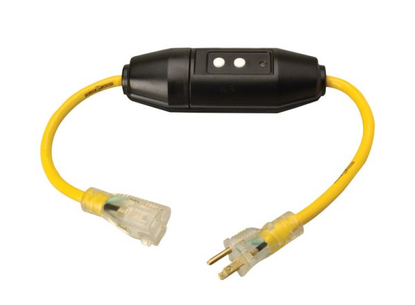 Yellow Jacket Outdoor 2 ft. L Yellow Extension Cord 12/3 SJTW