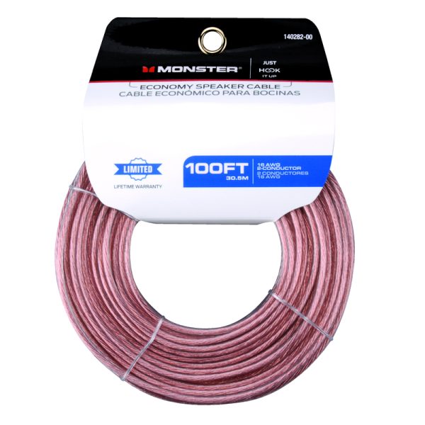 Monster Just Hook It Up 100 ft. L Speaker Wire AWG