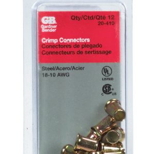 Gardner Bender 18-10 Ga. Insulated Wire Crimp Connectors Gold 12 pk