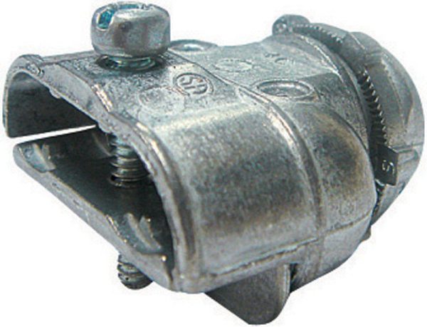 Sigma Engineered Solutions 3/8 in. D Die-Cast Zinc Duplex Connector For AC, MC and FMC/RWFMC 1 pk