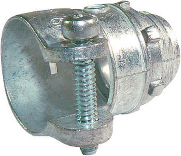 Sigma Engineered Solutions 1/2 in. D Die-Cast Zinc Squeeze Connector For AC, MC or FMC/RWFMC 1 pk