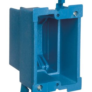 Carlon Super Blue 18 cu in Rectangle Thermoplastic 1 gang Outlet Box Blue