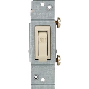 Leviton 15 amps Toggle Switch Ivory 1 pk