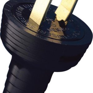 Leviton Residential Vinyl Straight Blade Plug 1-15P 18-14 AWG 2 Pole 2 Wire