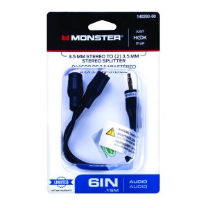 Monster Just Hook It Up Stereo Headphone Adapter 1 pk
