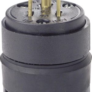 Leviton Residential Rubber Ground/Straight Blade Plug 5-15P 18-12 AWG 2 Pole 3 Wire