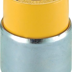 Leviton Commercial Armored Ground/Straight Blade Connector 5-15R 2 Pole 3 Wire