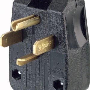 Leviton Commercial Thermoplastic Straight Blade Plug 14-30P/14-50P 14-6 AWG 3 Pole 4 Wire