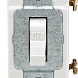 Leviton 15 amps Single Pole Toggle AC Quiet Switch White 1 pk