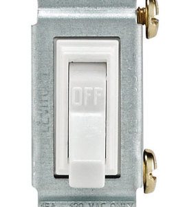 Leviton 15 amps Single Pole Toggle AC Quiet Switch White 1 pk