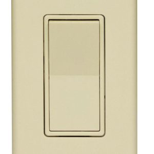Leviton Decora 15 amps Single Pole Rocker Switch Ivory 1 pk