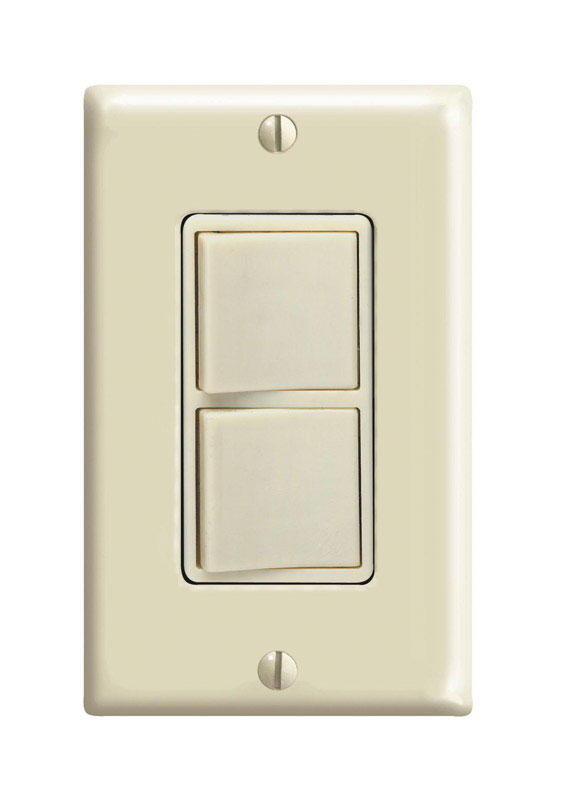 Leviton Decora 15 Amps Single Pole Rocker Switch Ivory 1 Pk ...