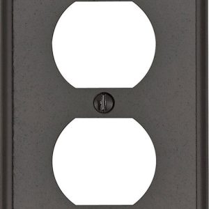 Leviton Brown 1 gang Thermoset Plastic Duplex Outlet Wall Plate 1 pk