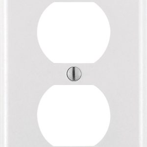 Leviton White 1 gang Thermoset Plastic Duplex Outlet Wall Plate 1 pk