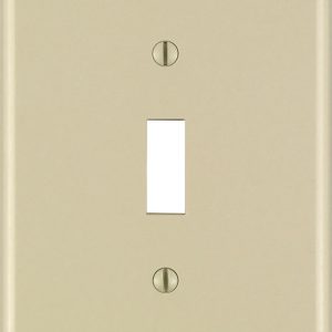 Leviton Ivory 1 gang Thermoset Plastic Toggle Wall Plate 1 pk