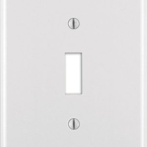 Leviton White 1 gang Thermoset Plastic Toggle Wall Plate 1 pk