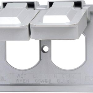 Leviton Rectangle Thermoplastic 1 gang Weatherproof Cover