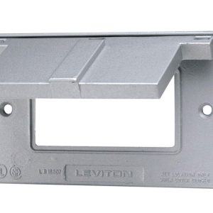 Leviton Decora Rectangle Thermoplastic 1 gang GFCI Cover