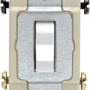 Leviton 15 amps Four Pole Toggle AC Quiet Switch White 1 pk