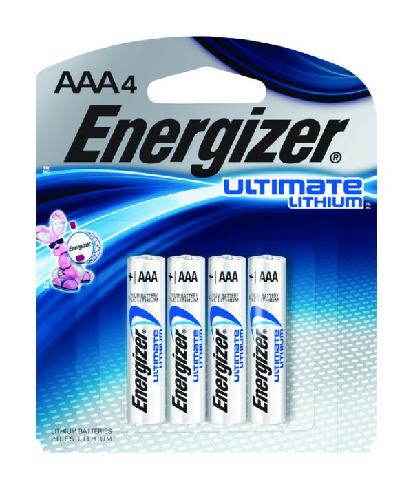 Energizer Ultimate Lithium AAA 1.5 V 1250 Ah Battery L92BP-4 4 pk