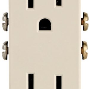 Leviton Decora 15 amps 125 V Duplex Light Almond Outlet 5-15R 1 pk