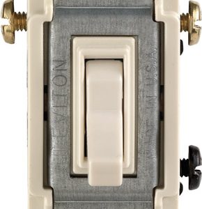 Leviton 15 amps Three Pole Toggle AC Quiet Switch Light Almond 1 pk