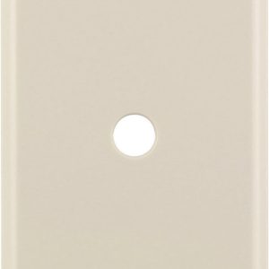 Leviton Almond 1 gang Thermoset Plastic Cable/Telco Wall Plate 1 pk