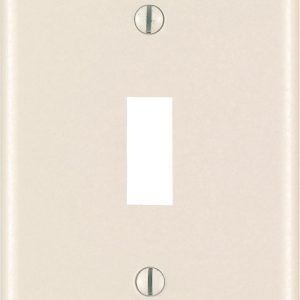 Leviton Light Almond 1 gang Thermoset Plastic Toggle Wall Plate 1 pk