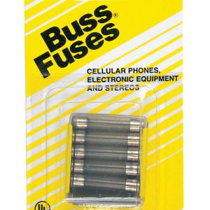 Bussmann Assorted amps Glass Tube Fuse 5 pk