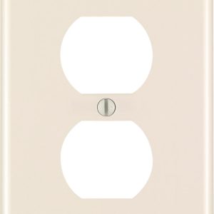Leviton Almond 1 gang Nylon Duplex Outlet Wall Plate 1 pk