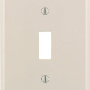 Leviton Almond 1 gang Nylon Toggle Wall Plate 1 pk