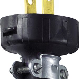 Leviton Residential Vinyl Straight Blade Plug 1-15P 18-14 AWG 2 Pole 2 Wire