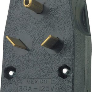 Leviton Commercial Thermoplastic Angle Blade Plug TT-30P 14-6 AWG 2 Pole 3 Wire