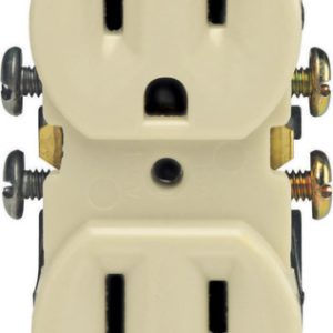 Leviton 15 amps 125 V Duplex Ivory Outlet 5-15R 10 pk
