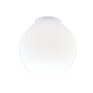 Westinghouse Round White Glass Lamp Shade 1 pk