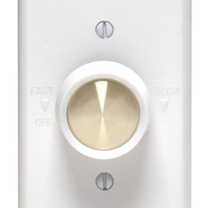 Leviton 5 amps Rotary Fan Control White 1 pk