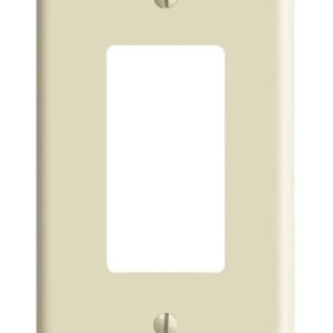 Leviton Ivory 1 gang Thermoset Plastic GFCI/Rocker Wall Plate 1 pk