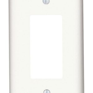 Leviton White 1 gang Thermoplastic Decora/GFCI Wall Plate 1 pk