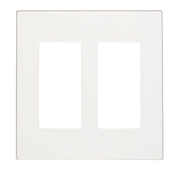Leviton Decora White 2 gang Polycarbonate GFCI/Rocker Wall Plate 1 each